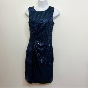 Navy Sequin Dress by Eliza J. Is in like new condition. Size 6